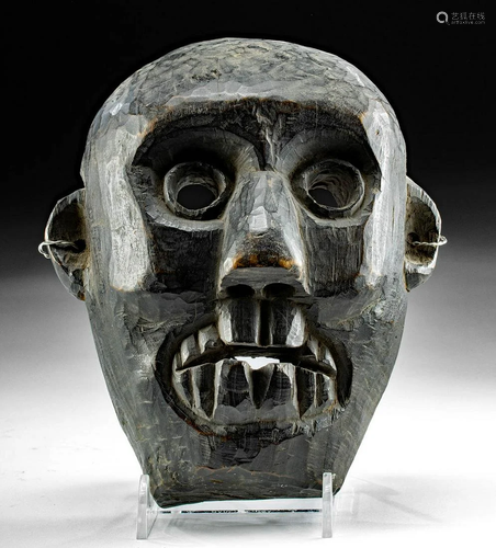 20th C. Nepalese Wood Festival Mask