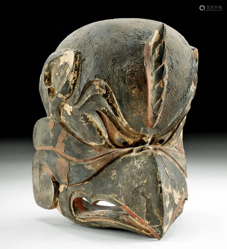 19th C. Japanese Edo / Meiji Gigaku Mask - Karura