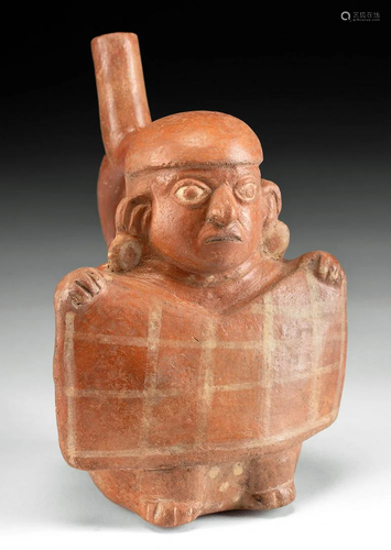 Moche Bichrome Stirrup Vessel - Merchant Offering Tunic