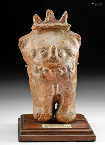 Chancay Pottery Standing Figure Nude Male