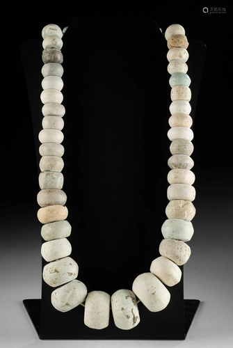 Guerrero Mezcala Stone Bead Necklace