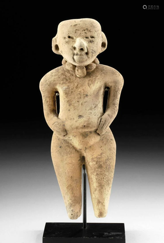 Proto-Maya Pottery Standing Nude Female Figure