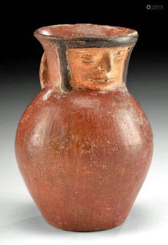 Columbian Tairona Polychrome Effigy Jar