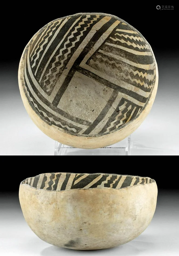 Prehistoric Anasazi Four Corners Black on White Bowl