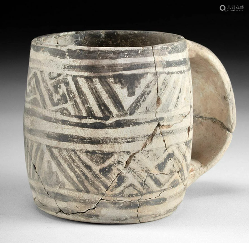 Prehistoric Anasazi Mesa Verde Black on White Mug