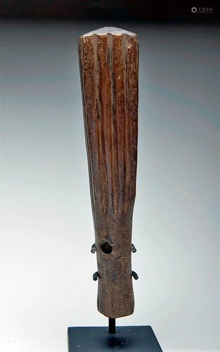 19th C. Polynesian Tongan Wood Tapa Beater