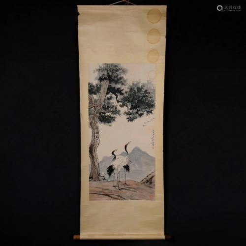 Chinese handmade scroll painting-XU BEIHONG