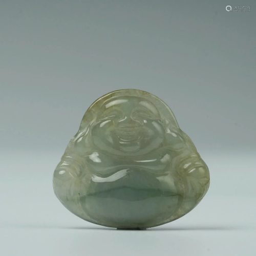 Chinese Jade Pendant - Maitreya Buddha