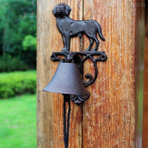 Puppy Iron Doorbell - Japanese Iron Art