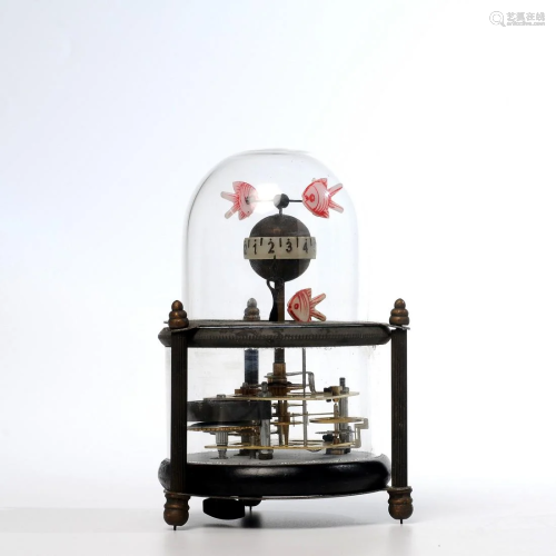 Bronze Goldfish Mechanical Clock - Travel Clock
