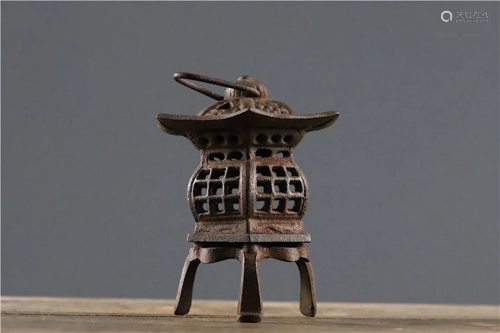 Japanese Meiji iron lanterns