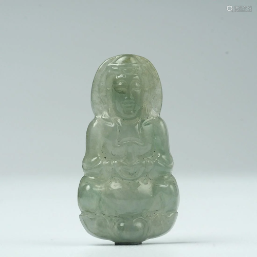 Chinese Jade Pendant - Guanyin