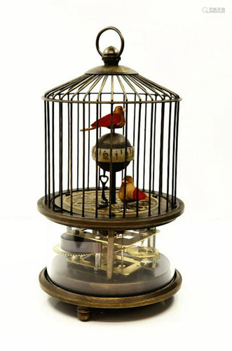 Bronze Mechanical Birdcage Clock