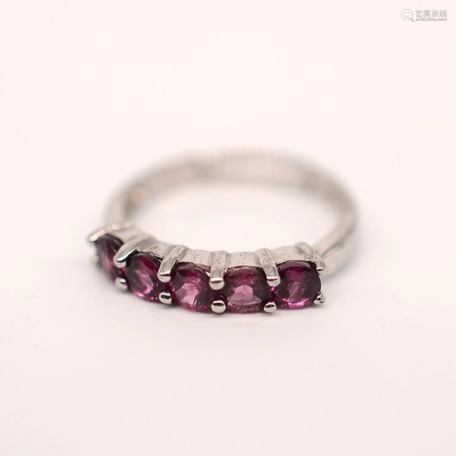 Tourmaline Silver Ring