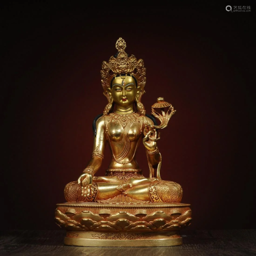 Tibetan Bronze Buddha Sculpture