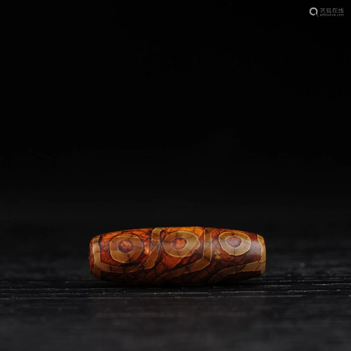 Tibetan agate eyes dzi beads