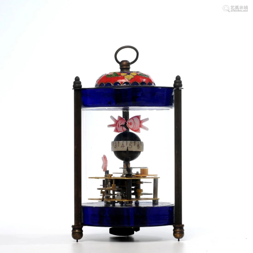 Bronze Goldfish Mechanical Clock - Travel Clock