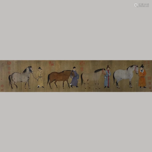 Chinese Qing Dynasty Painting Scroll - LI GONGLIN