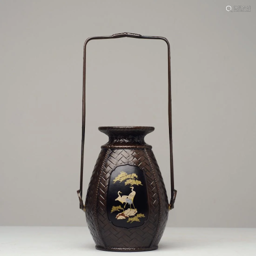 Japanese copper vase