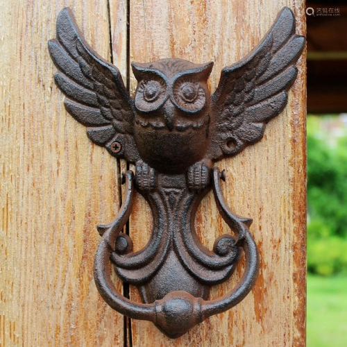 An Owl Iron Doorbell - Southern Japan Ironware