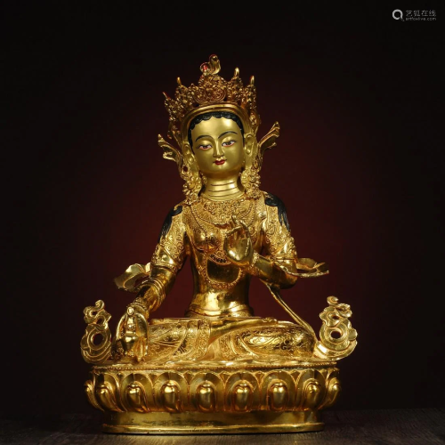 Tibetan Bronze Buddha Sculpture-Bon Buddhism