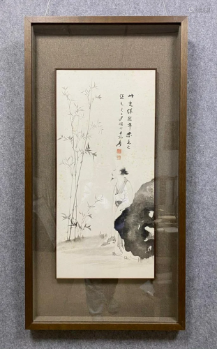Chinese Ink on Rice Paper - Frame - Zhang Daqian