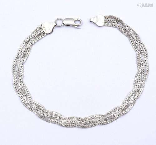 STERLING SILBER ARMBAND 0.925 L. 20,5CM, 6,2G.