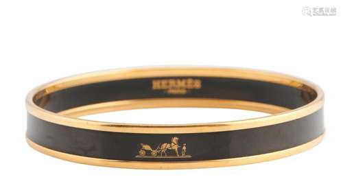 HERMÈS, ENAMEL BANGLE