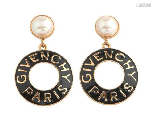 GIVENCHY, PAIR OF DROP EARRINGS