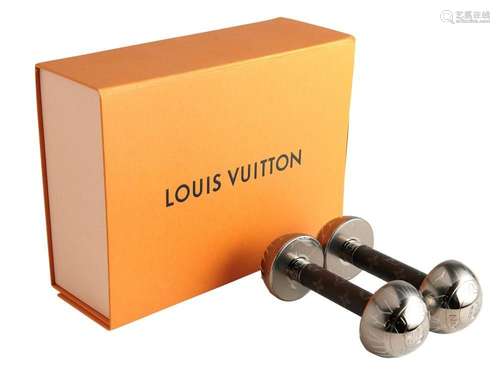 LOUIS VUITTON, PAIR OF DUMBBELLS