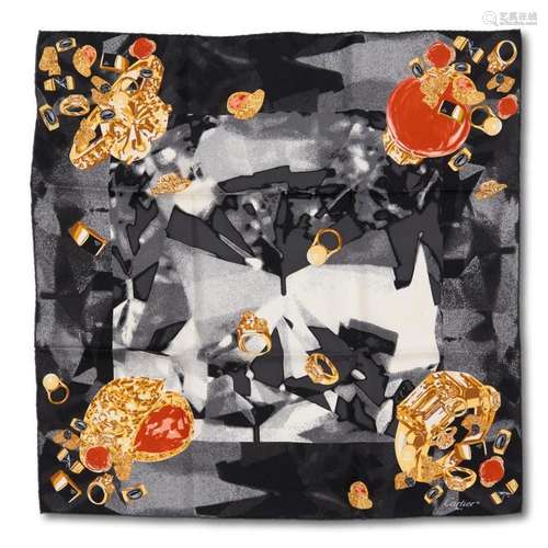 CARTIER, SILK SCARF