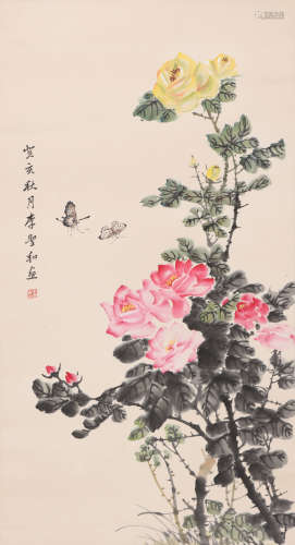 李圣和 1908-2001 蝴蝶月季
