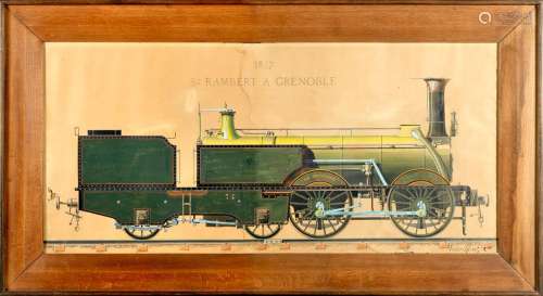 Victor ROSE (XIXe siècle)Locomotive 1857 St Rambert A Grenob...