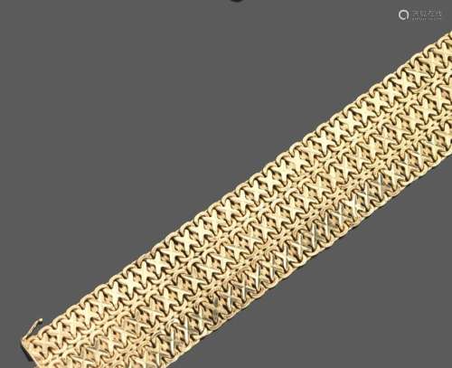 Large bracelet soupleEn or jaune 18k (750)