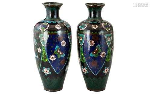 Japanese - Fine Quality Pair of Late 19th Century Cloisonne ...