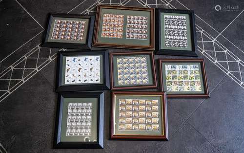 Stamp Interest - Collection of Framed Stamps, comprising Lit...