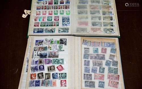 Two A5 stock books of quality stamps, featuring mostly Franc...