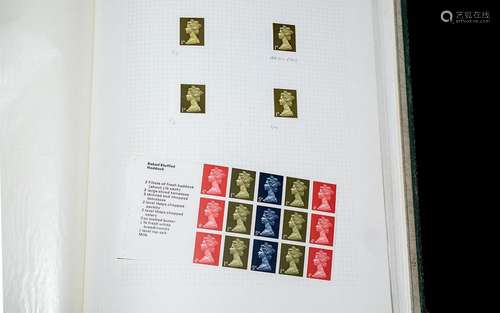 Green spring back Simplex stamp album - featuring a very det...