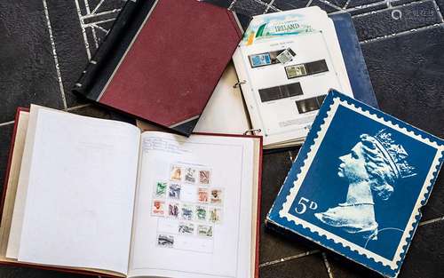 Stamp interest. Illustrated album of Irish stamps - partiall...