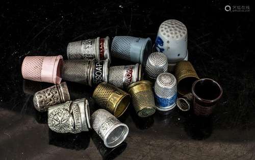 Collection of Vintage Thimbles, 20 in total, various designs...