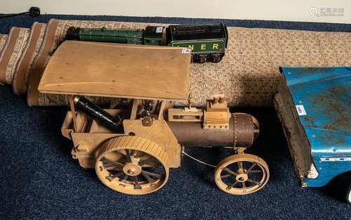 A Scratch Built Steam Tractor For Finishing wooden metal con...