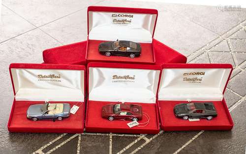 Corgi Diecast Limited Edition Detail Cars, eight in total, i...