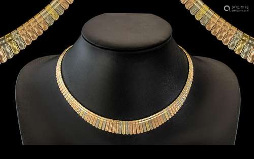 Ladies - Superb Quality Multi Coloured 9ct Gold Cleopatra De...