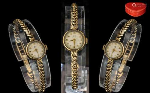 Rolex Tudor Royal Ladies 9ct Gold Mechanical Wind Wrist Watc...