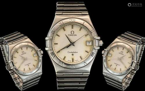 Omega - Constellation Stainless Steel Automatic Gents Wrist ...