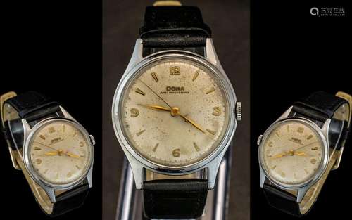 Doxa - 1950`s Mechanical Anti-Magnetioue Steel Cased Wrist W...