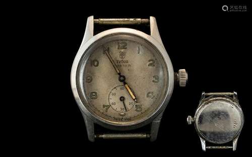 Tudor Oyster - Steel Cased Mechanical Wind Watch - No Strap....