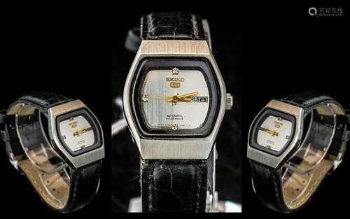 Seiko No 5 Ladies Automatic 23 Jewels Steel Cased Mechanical...