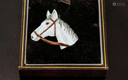 Horse Interest. Small Elegant Brooch In the Form of a Horses...