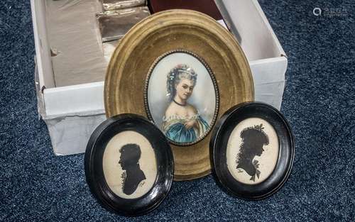 Victorian Interest. ( 3 ) Portraits In Total. 1 Is of a Lady...